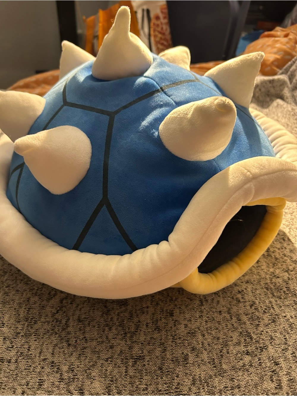 NWT Club Mocchi Mocchi Mario Kart Plushies Spiny Shell Plushie 15" Soft Hug Me
